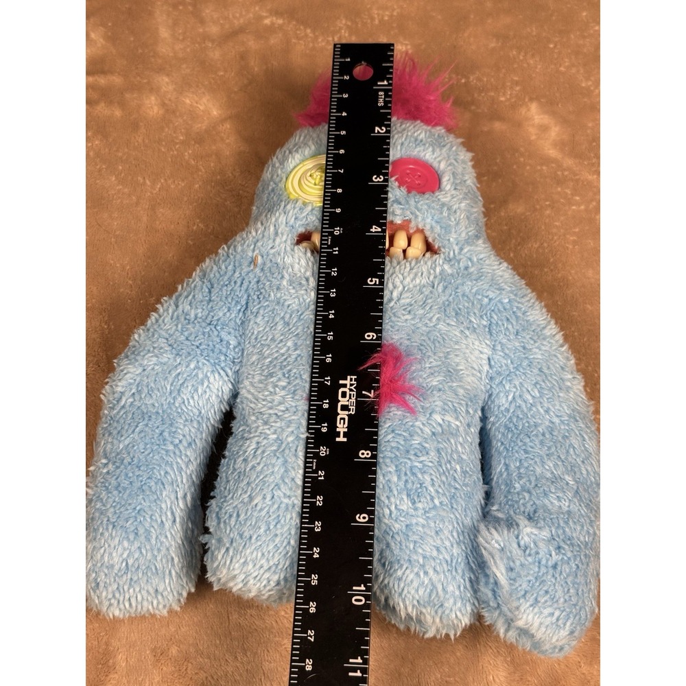 ZURU Fuggler Funny Ugly Monster Blue Plush Pink Hair Button Eyes Teeth 2024 - Picture 2 of 8